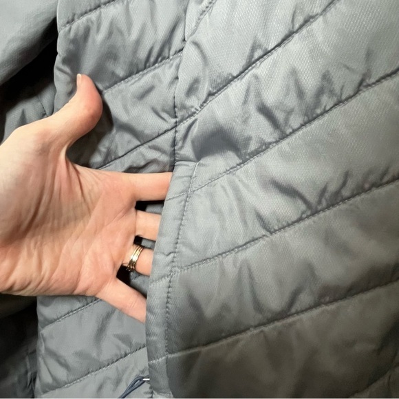 The North Face Purple Gray Reversible Fleece Puffer Jacket Size - Picture 8 of 10